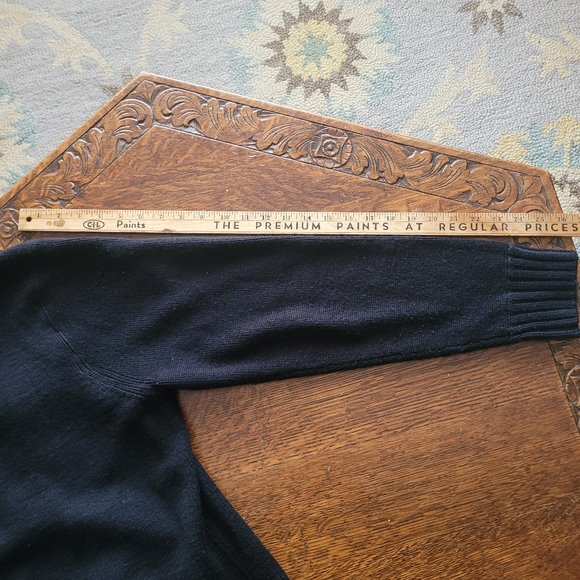 J. Crew Black Wool Cardigan Shacket Large - Picture 6 of 6